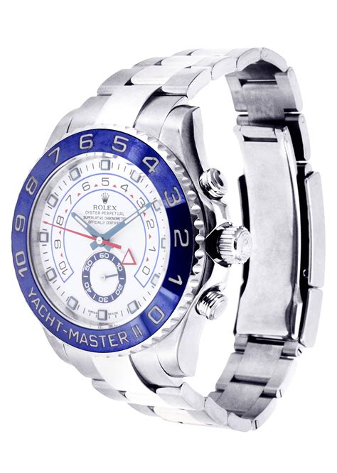 rolex yacht master stainless steel for sale|rolex yacht master 2 size.